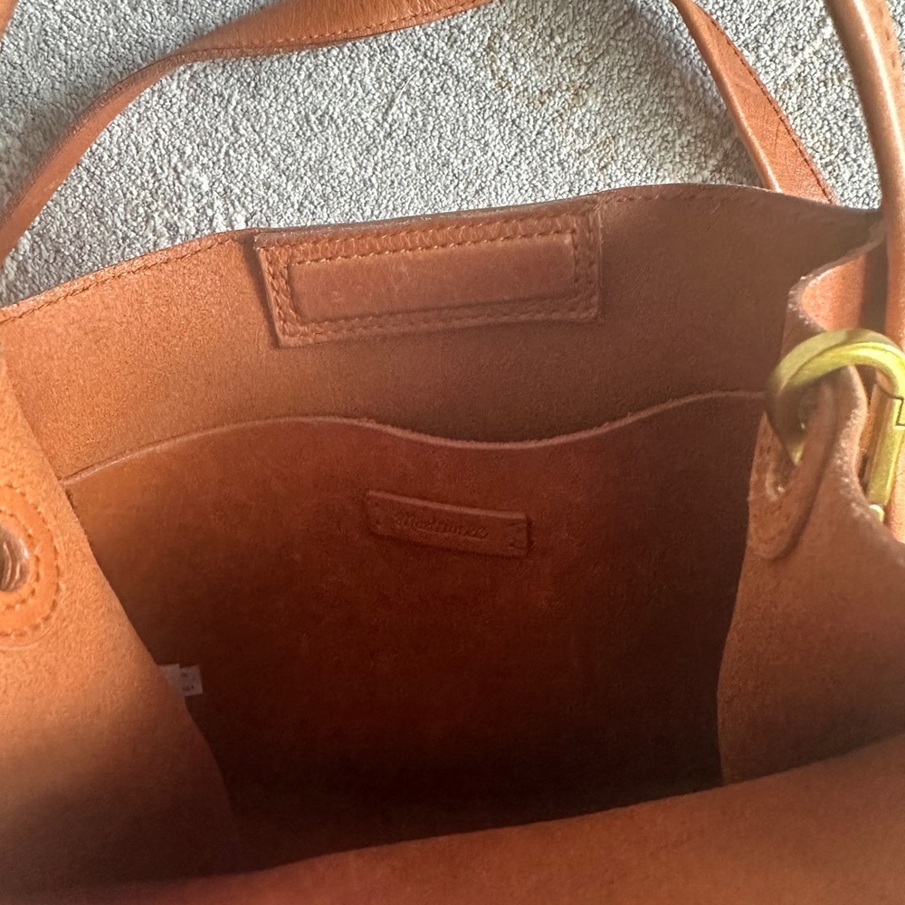 Madewell The Sydney Crossbody Leather Camel Bag - Picture 4 of 9